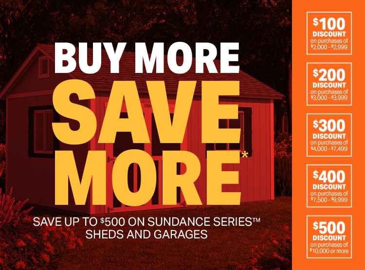 Buy More Save More – Tuff Shed